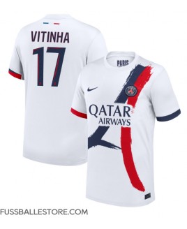 Günstige Paris Saint-Germain Vitinha #17 Auswärtstrikot 2024-25 Kurzarm